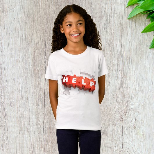 Aide Puzzle Pièces Filles T-shirt