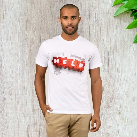 Aide Puzzle Pièces Mens T-shirt