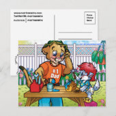 Aide sur la carte postale Papa (Devant / Derrière)