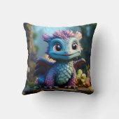 Aiden, een grillige draak kussen (Achterkant)