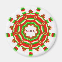 AIDEN ~ Gepersonaliseerde kerstwiel fractal ~