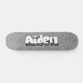 Aiden Graffiti personnalisé Cool skateboard person (Horz)