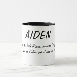 Aiden naam Betekenis Mok