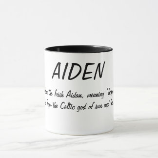 Aiden naam Betekenis Mok
