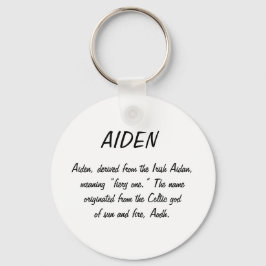 Aiden naam Betekenis Sleutelhanger