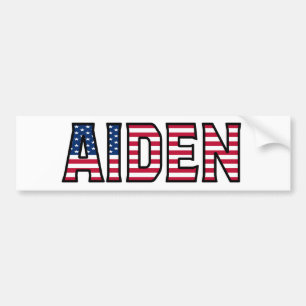 Aiden Nom Vorname USA Aufkleber Sticker Auto