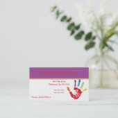 Aider le Carte de visite de la garde d'enfants (Debout devant)