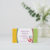 Aider le Carte de visite de la garde d'enfants (Debout devant)