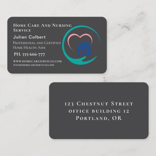 Aider le Carte de visite de service compagnon à do (Devant / Derrière)