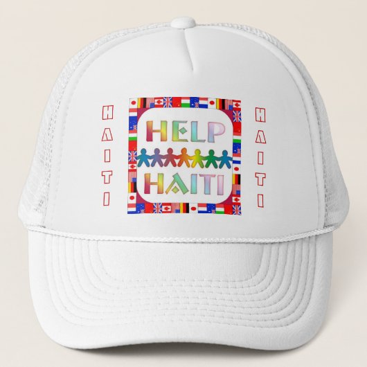 Aider les mains - Casquette Haïti (Devant)