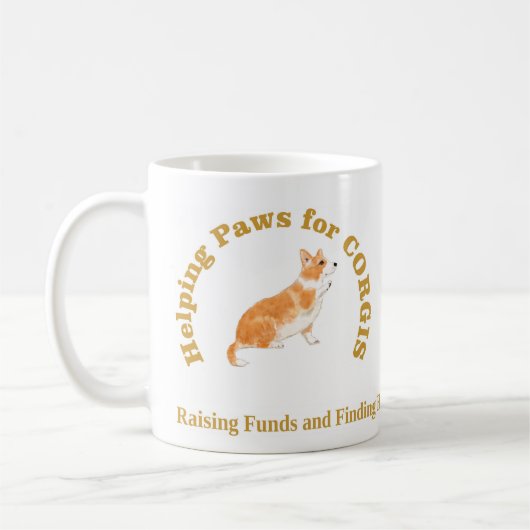 Aider les pattes Mug blanc (Gauche)