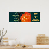 Aides-soignants certifiés CNA affiches d'art Rose (Cuisine)