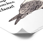 Aidez à garder nos plages propres! affiche (Coin)