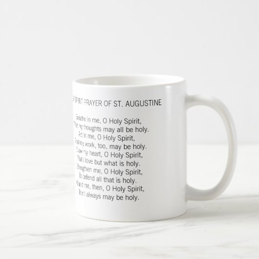 AIDEZ-MOI À ÊTRE PRIÈRE SAINTE DE TASSE DE ST (Droite)