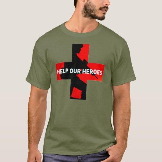 Aidez notre T-shirt de héros (Devant)