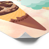 Aidez-vous Crème glacée Sundae Bar Poster Signe (Coin)