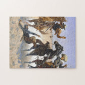 Aiding A Comrade 1890 Frederic Remington Legpuzzel (Horizontaal)