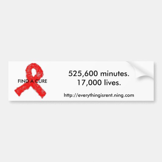 AIDS Awareness bumper sticker (Voorkant)
