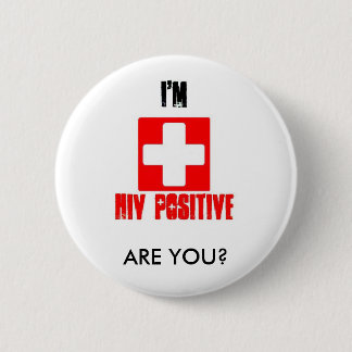 Aids Bewustmaking Nationale Dag van Actie 2008 Pin Ronde Button 5,7 Cm