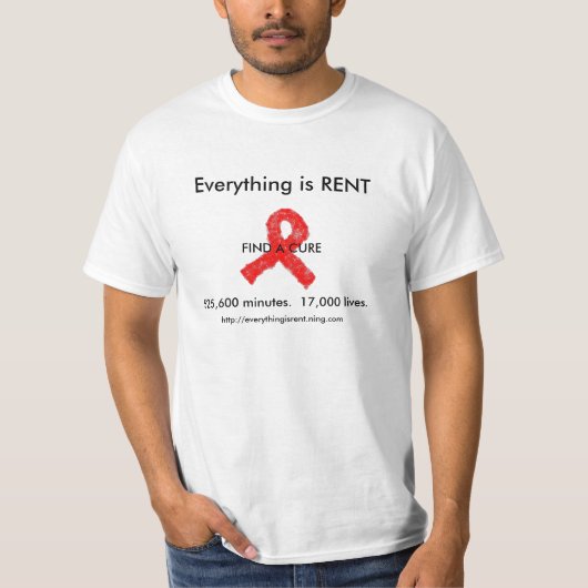 Aids-bewustmakingsshirt T-shirt (Voorkant)