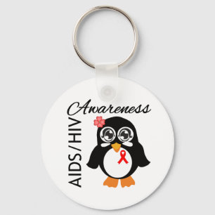 AIDS HIV Awareness Penguin Sleutelhanger