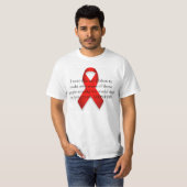 Aids/hiv-bewustzijn T-shirt (Voorkant volledig)