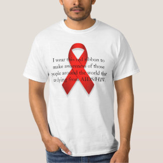 Aids/hiv-bewustzijn T-shirt
