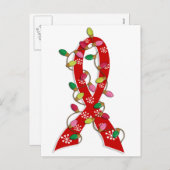 AIDS-kerstlampje Feestdagenkaart (Voorkant / Achterkant)