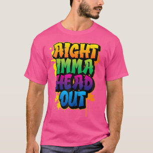Aight Imma komt met hiphop Afro-Amerikaan T-shirt