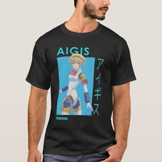Aigis SEES Aichan Aegis Persona 3 Essential T-shirt (Voorkant)