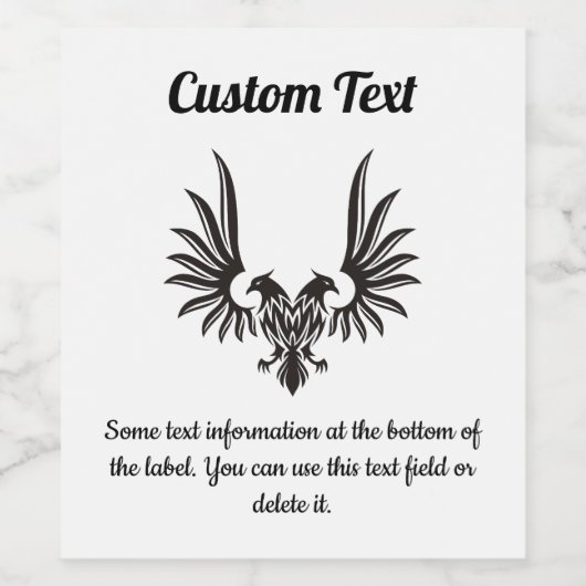 Aigle à deux têtes Étiquette (Étiquettes simples)