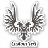 Aigle à deux têtes Sticker (Devant)