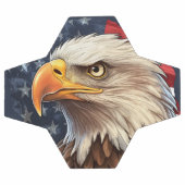 Aigle à drapeau américain (Plat)