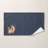 Aigle à drapeau américain (Serviette à main)