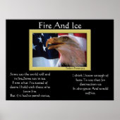 Aigle À Pommes Et À Glaces 4 juillet Affiches (Devant)