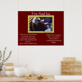 Aigle À Pommes Et À Glaces 4 juillet Affiches (Cuisine)