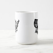 Aigle avec drapeau américain & soldats Mug (Centre)