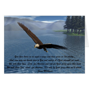 Aigle avec poème