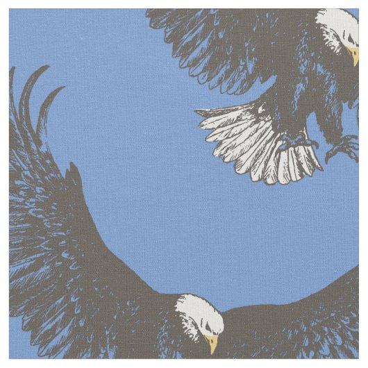 Aigle balançant en tissu d'art de dessin encré (Fermer)