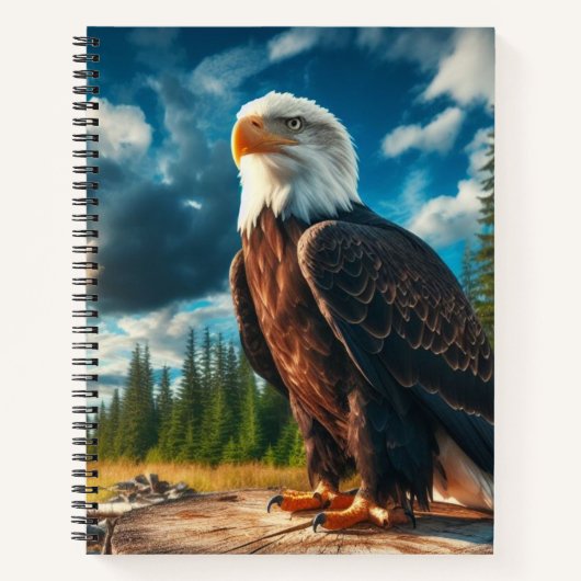 Aigle Bald Sur Un Carnet De Trump (Devant)