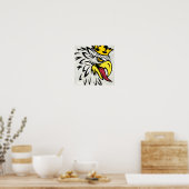 Aigle blanc marbre Valeur Poster Papier (Cuisine)