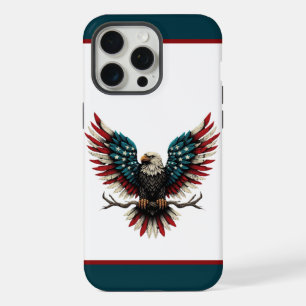 Aigle chauve patriotique rustique américain