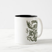 "Aigle contre Mug de design de serpent" #mug (Devant droit)