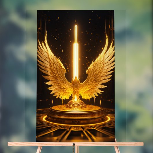 Aigle de cristal en flammes : Embrassez le pouvoir (Neutre)