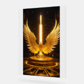 Aigle de cristal en flammes : Embrassez le pouvoir (Angle)