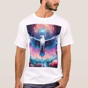 Aigle de cristal en vol - T-shirt de force et