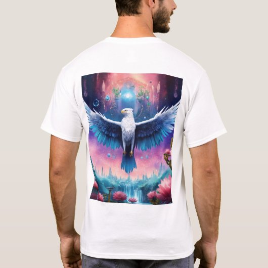 Aigle de cristal en vol - T-shirt de force et (Dos)