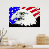 Aigle de tête 4 juillet Poster 1 (Cuisine)