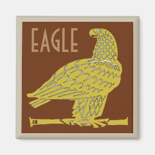 Aigle d'or, ajouter du texte Aimant