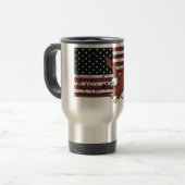 Aigle du drapeau américain voyage tasse de café (Devant gauche)